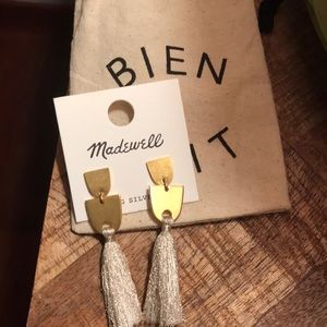 Madewell champagne tassel earrings - NWT